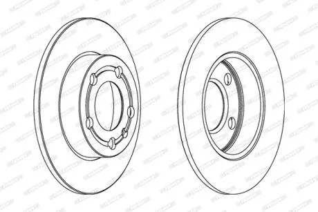 Гальмівний диск FERODO DDF1233C