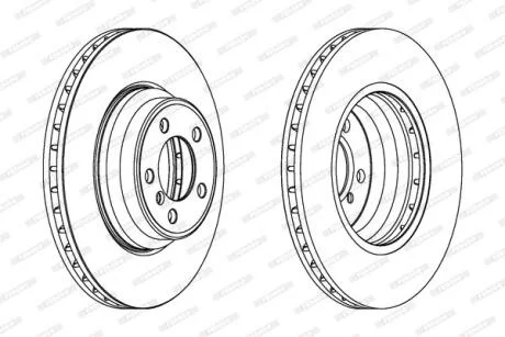 Гальмівний диск FERODO DDF1245C-1
