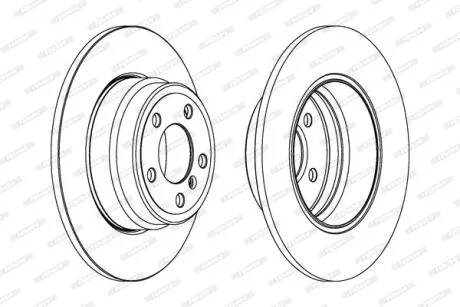 Гальмівний диск FERODO DDF1255C-1