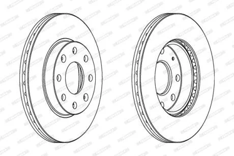 Гальмівний диск FERODO DDF1279C