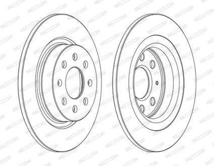 Диск гальмівний FERODO DDF1299C