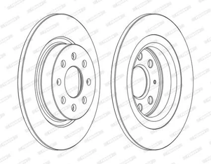 Диск гальмівний FERODO DDF1299C