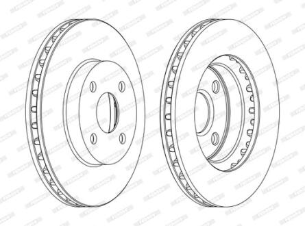 Гальмівний диск FERODO DDF1309C