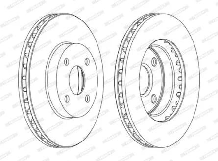 Гальмівний диск FERODO DDF1309C