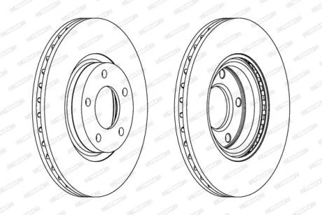 Гальмівний диск FERODO DDF1312C