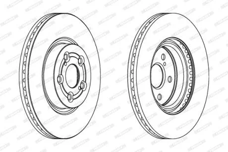 Гальмівний диск FERODO DDF1315C