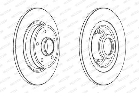 Гальмівний диск FERODO DDF1364C-1