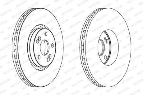 Гальмівний диск FERODO DDF1368C-1