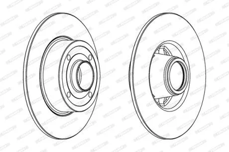 Гальмівний диск FERODO DDF1369C-1