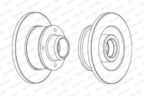 Гальмівний диск FERODO DDF137C-1