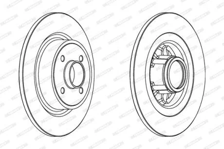 Гальмівний диск FERODO DDF1381C-1