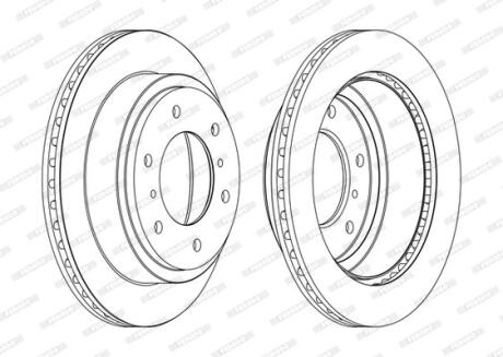 Диск гальмівний FERODO DDF1385C