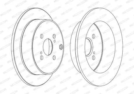 Гальмівний диск FERODO DDF1409C