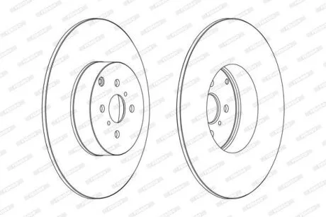 Гальмівний диск FERODO DDF1410C
