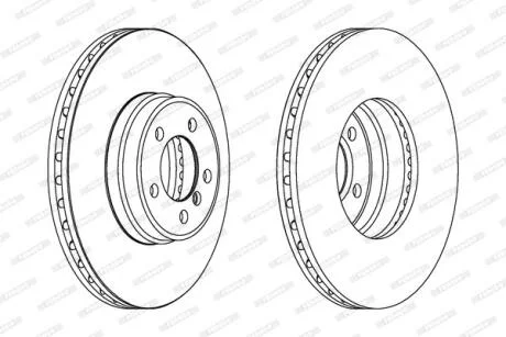 Гальмівний диск FERODO DDF1411C-1