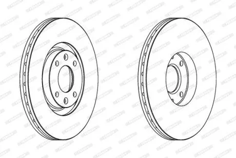 Гальмівний диск FERODO DDF1442C