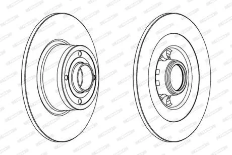 Гальмівний диск FERODO DDF1443C-1