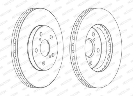 Гальмівний диск FERODO DDF1446C