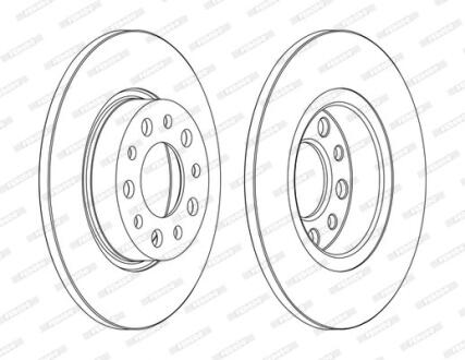 Гальмівний диск FERODO DDF1450C