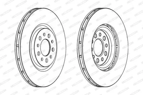 Гальмівний диск FERODO DDF1453C