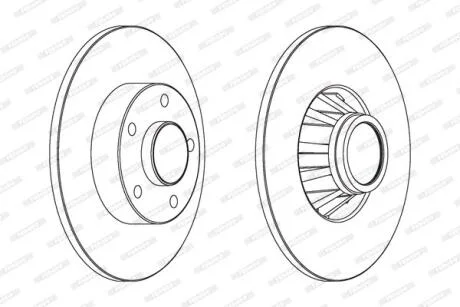 Гальмівний диск FERODO DDF1498C-1