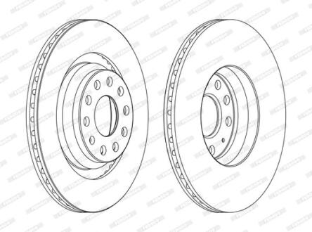 Гальмівний диск FERODO DDF1503C