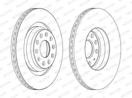 Гальмівний диск FERODO DDF1503C