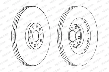 Диск гальмівний FERODO DDF1504C-1