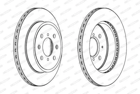 Гальмівний диск FERODO DDF1509C