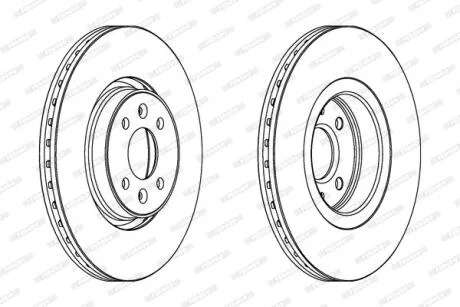 Гальмівний диск FERODO DDF1513C