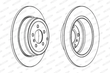 Гальмівний диск FERODO DDF1518C-1