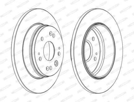 Гальмівний диск FERODO DDF1540C