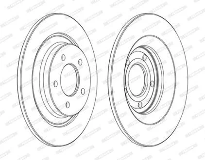 Гальмівний диск FERODO DDF1547C