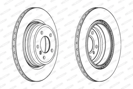 Гальмівний диск FERODO DDF1550C-1