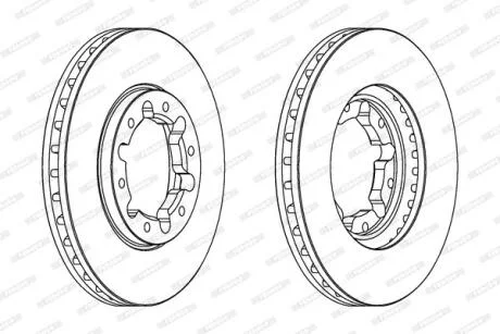 Гальмівний диск FERODO DDF1552C-1