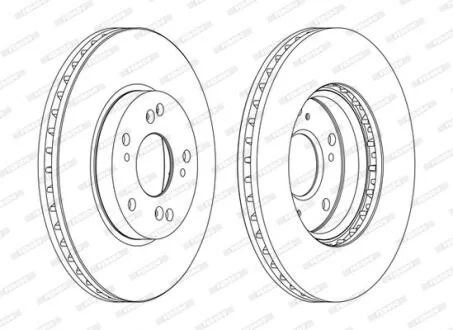 Гальмівний диск FERODO DDF1557C
