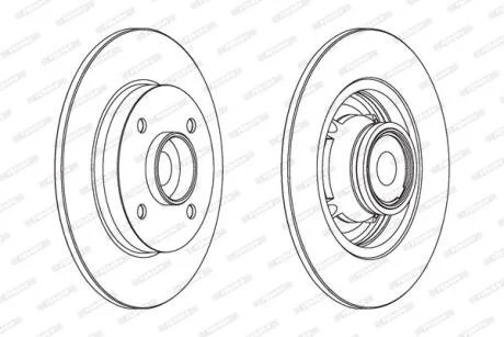 Гальмівний диск з підшипником FERODO DDF1560-1