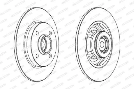 Гальмівний диск з підшипником FERODO DDF1561-1