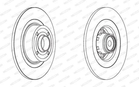 Гальмівний диск з підшипником FERODO DDF1570-1 (фото 1)