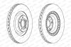 Диск тормозной VAG A4/A6/PHAETON 2.0-3.2 DIESEL перед. FERODO DDF1572C-1 (фото 1)