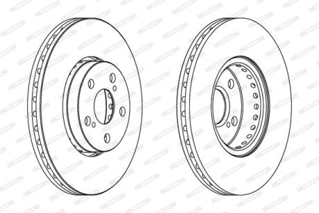 Гальмівний диск FERODO DDF1575C