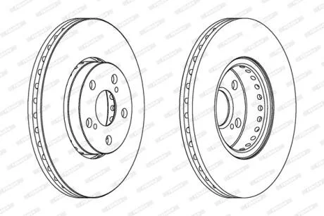 Гальмівний диск FERODO DDF1575C
