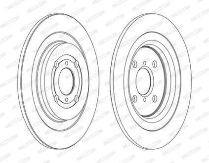 Гальмівний диск FERODO DDF1588C
