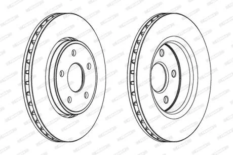 Гальмівний диск FERODO DDF1593C-1
