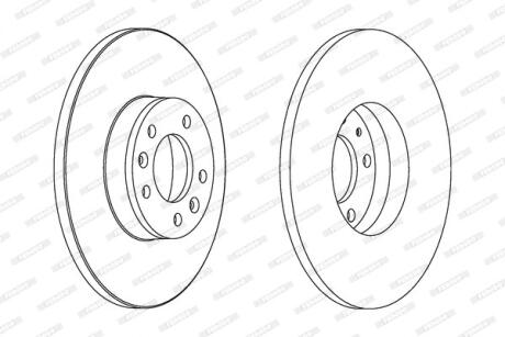 Гальмівний диск FERODO DDF1602C