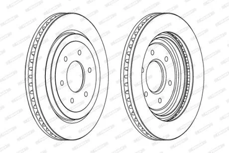 Гальмівний диск FERODO DDF1611C-1