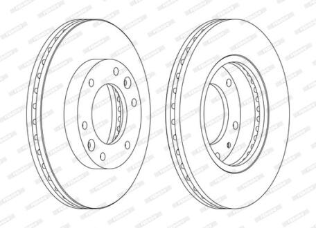 Диск гальмівний FERODO DDF1612C