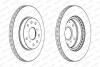 Диски тормозные передние (2 шт.) Fiat Sedici, Suzuki SX4 FERODO DDF1620C (фото 1)