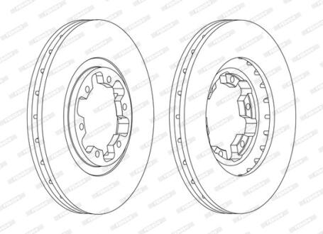 Гальмівний диск FERODO DDF1626C