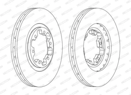 Гальмівний диск FERODO DDF1626C